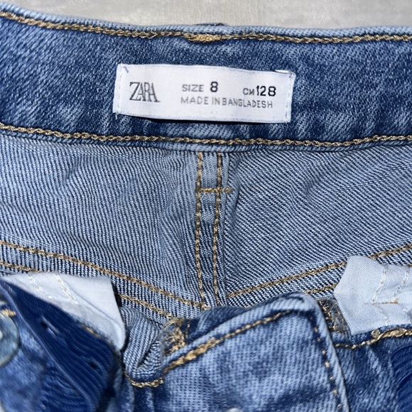 ZARA flare denim jeans  size 8 jeans with adjustable waist. - Picture 7 of 8